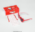 Óculos de Sol Infantojuvenil Hello Kitty Love Vermelho Sanrio com case