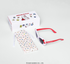 Óculos de Sol Infantil Hello Kitty Bubble Branco com laço vermelho com case e porta óculos