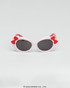 Óculos de Sol Infantil Hello Kitty Bubble Branco com laço vermelho proteção UV400 Sanrio original