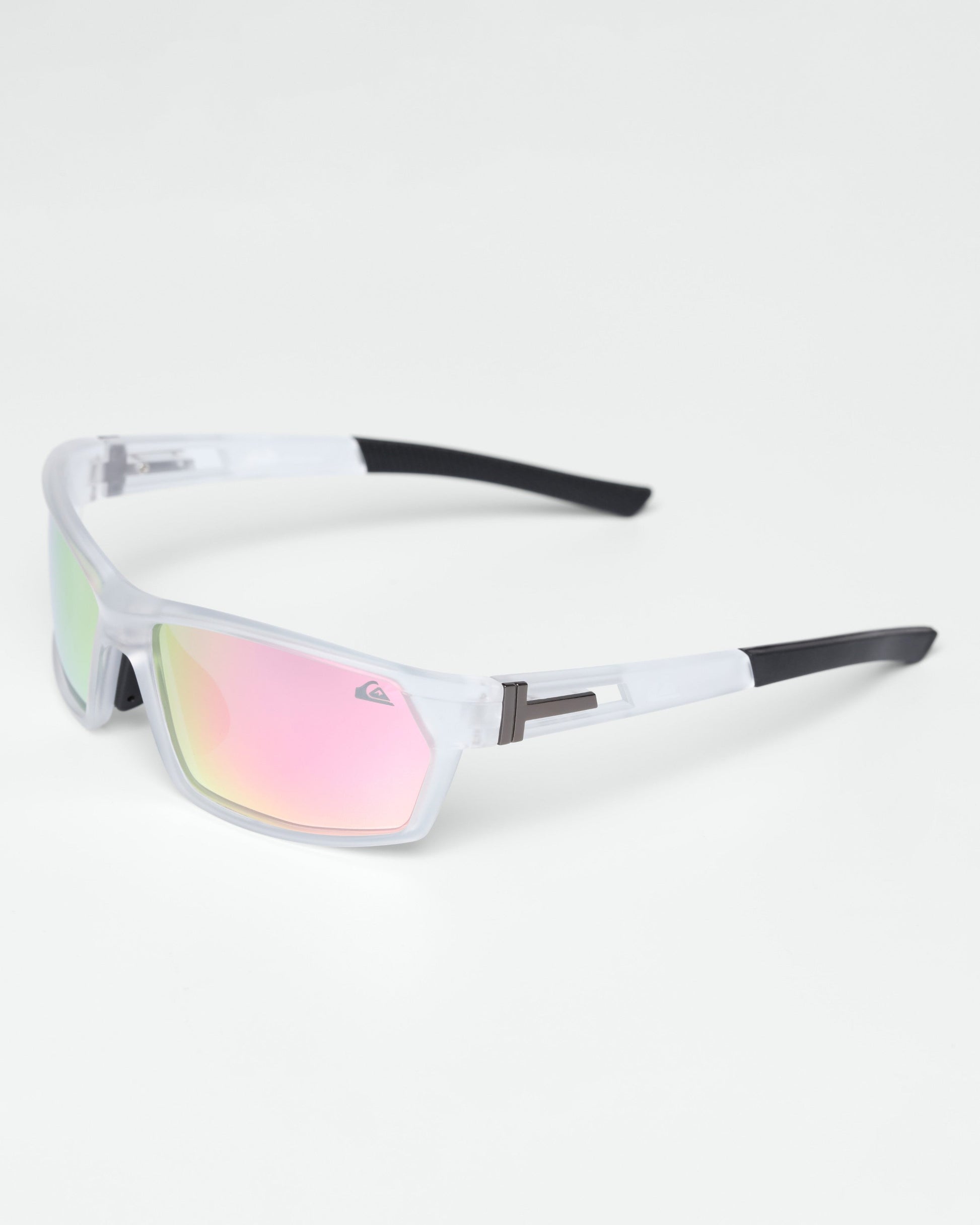 Óculos de Sol Quiksilver Nazare - Transparente/Rosa Espelhado