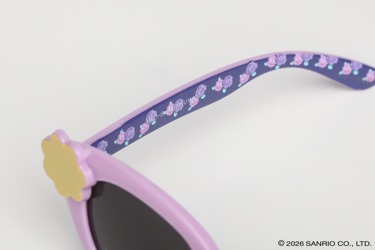 Detalhe na armação Kuromi Star Sanrio infantil Sanrio