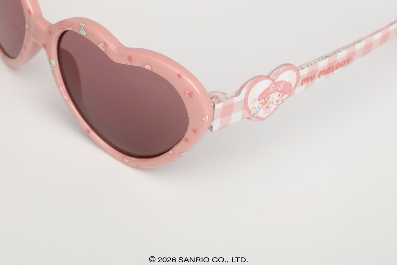 Armação rosa em formato coração Óculos de Sol Infantil My Melody Heart